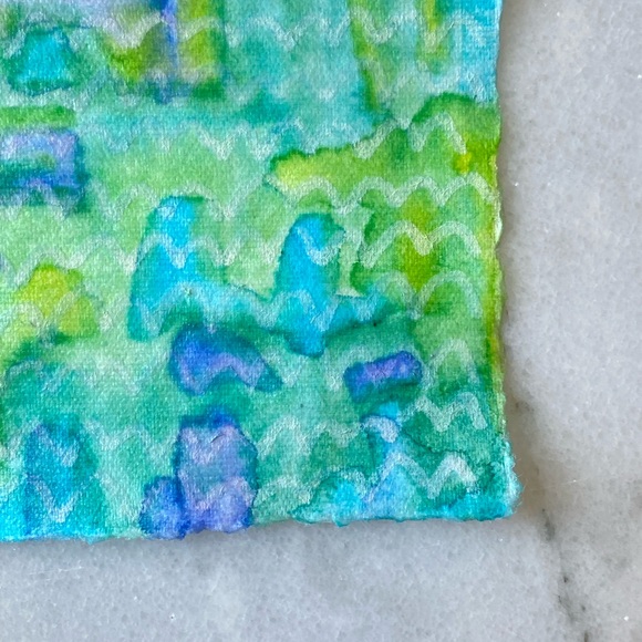 Watercolour Abstract Art On Handmade Paper - Picture 3 of 4